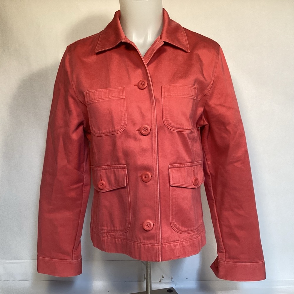 L.L. Bean women’s Dusty Rose Cotton Jacket  size small